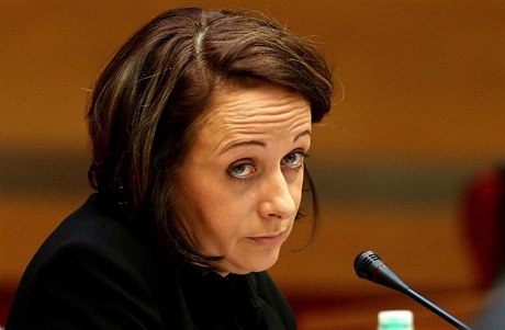 Primátorka Adriana Krnáčová na úterním jednání pražského zastupitelstva.