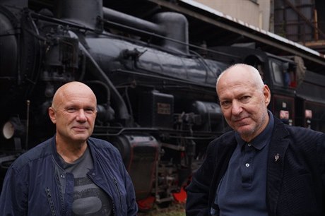 Filmaři Jiří Pruša a Petr Nikolaev.