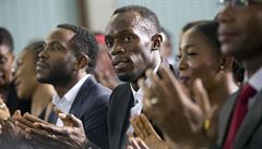 Usain Bolt se setkal s Obamou. Předvedli spolu běžcovo vítězné gesto
