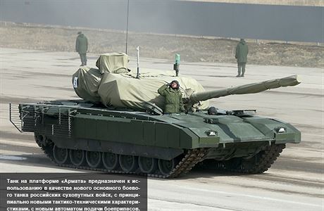 Nový ruský tank T - 14 Armata