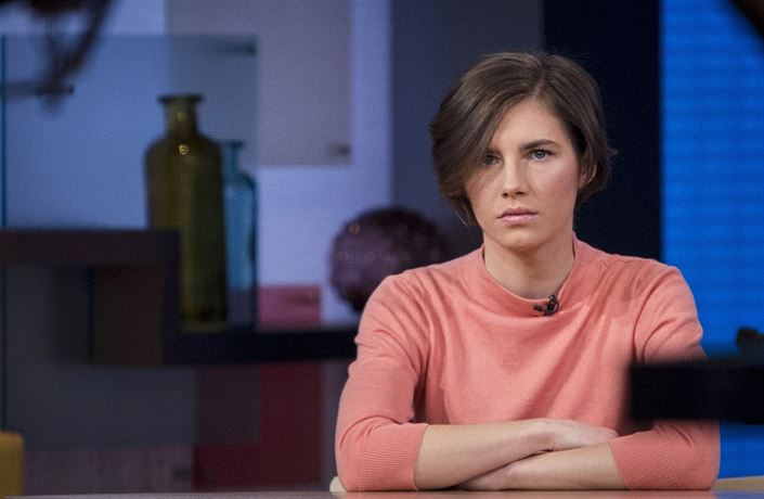 Amanda Knoxová v roce 2014, kdy soud potvril její vinu.