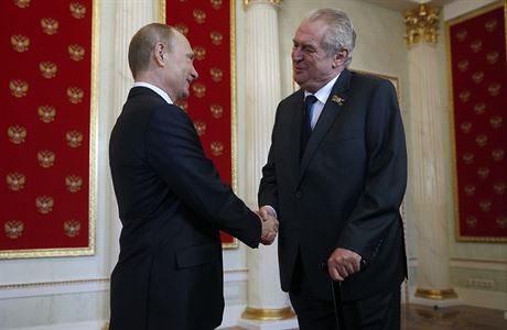Vladimir Putin a Milo Zeman