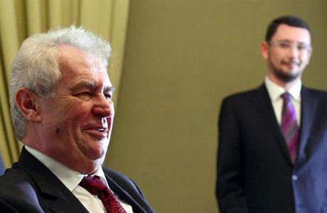 Hradní duo: prezident Milo Zeman a jeho mluví Jií Ováek