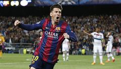 Radující se Lionel Messi.