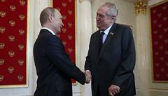 Konečně politik s názorem, pochválil Putin Zemana po schůzce