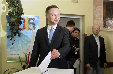 Polsk kandidt na prezidenta Andrzej Duda pi volbch.