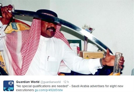 Saúdská Arábie se ídí islámským právem aría a rozsudky smrti se tam...