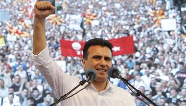 Opozin ldr, sociln demokrat Zoran Zaev.
