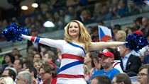 Jedna z roztleskvaek na MS v prask O2 aren.
