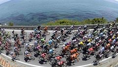 Giro d'Italia - momentka z druhé etapy.