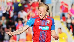 GÓLOVÁ RADOST. Franti�ek Rajtoral z Plzn� jásá.
