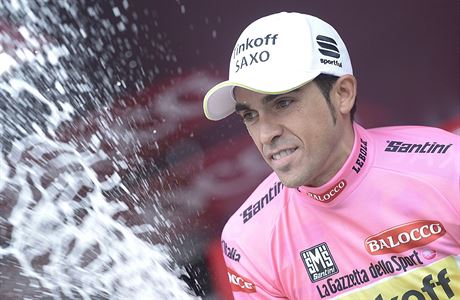 Alberto Contador slaví svj poslední triumf na Grand Tours.
