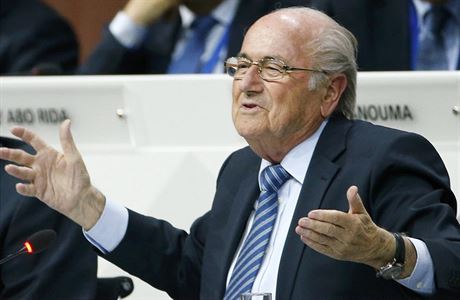 Joseph Blatter na kongresu FIFA v Curychu.