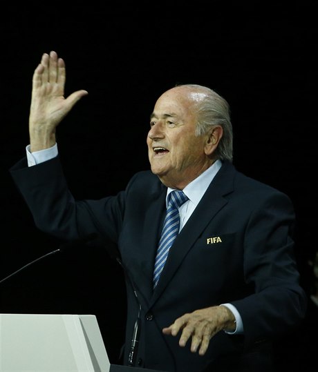 Vítzný projev Seppa Blattera.