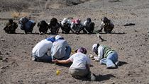 Paleontologové našli v oblasti Afar na severu Etiopie spodní čelist, dáseň a...