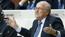 Joseph Blatter na kongresu FIFA v Curychu.