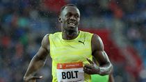 Vtz bhu na 200 metr Usain Bolt z Jamajky.