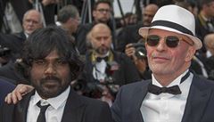 Re�isér Jacques Audiard a herec Jesuthasan Antonythasan p�ed startem...