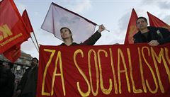Mlad komunist: Pro ns esk zkony neplat, my chceme jen socialismus
