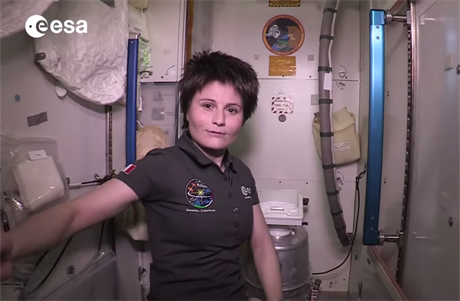 Astronautka Samantha Cristoforettiová z Evropské kosmické agentury (ESA)