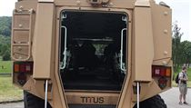 Pohled do vnitku obrnnho vozu TITUS.