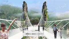 Děsivý pohled dolu. Číňané staví nejdelší skleněný most podle Avataru