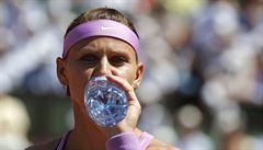 Lucie afáová se oberstvuje bhem semifinále Roland Garros proti An...