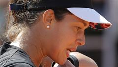 Srbka Ana Ivanoviová bhem semifinále Roland Garros proti Lucii afáové.