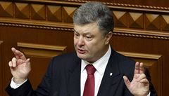 Ukrajina se zřekne partnerství s Ruskem, potvrdil prezident Porošenko. I kvůli okupaci Krymu