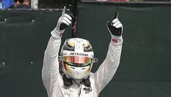 Lewis Hamilton vede seriál mistrovství svta u o 17 bod ped Nicem Rosbergem.