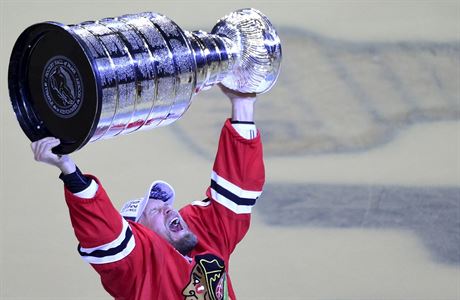 Chicago Blackhawks slaví Stanley Cup.