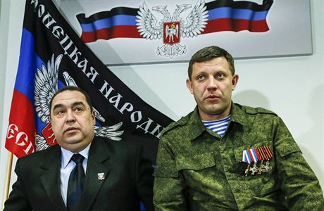 Vdci samozvaných povstaleckých republik: Igor Plotnickij (Luhansk) a Alexandr...