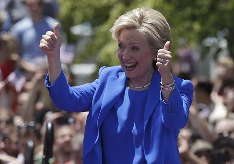 Hillary Clintonová dává své oficiální zahajovací ei v rámci pedvolební...