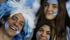 ARGENTINSKÁ KRÁSA. Píznivci modrobílých barev na Copa America.