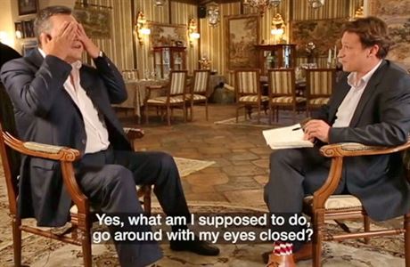 Milovník ptros Viktor Janukovy v rozhovoru s redaktorem stanice BBC.