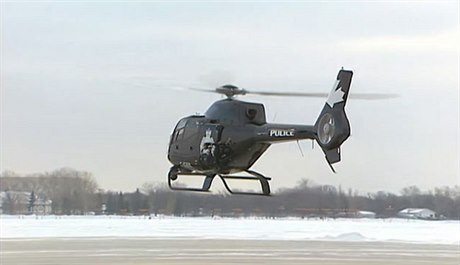 Vrtulník kanadské policie.