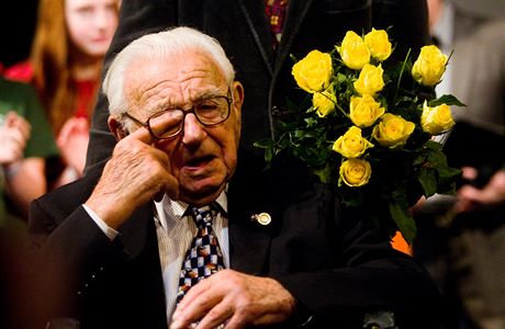 Nicholas Winton v Praze 20. ledna 2010.