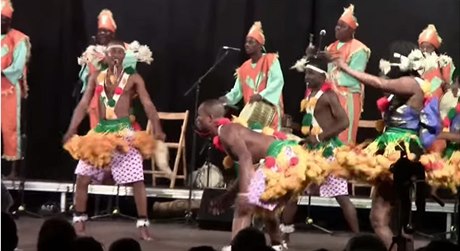 Vystoupení umlc z Beninu na festivalu BENIN danza.