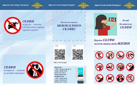 Ruské úady zahájily kampa o bezpeném poizování selfie.