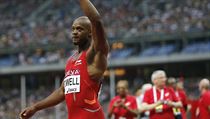 Jamajsk rychlk Asafa Powell na stadionu v Pai.