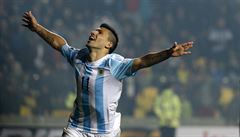 Hráč Argentiny Sergio Aguero se raduje z vstřeleného gólu v semifinálovém... | na serveru Lidovky.cz | aktuální zprávy