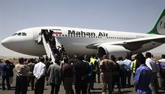Íránská letecká společnost Mahan Air.