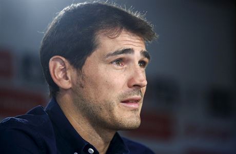 Dojat Iker Casillas na tiskov konferenci. Sv posledn coby len sestavy...