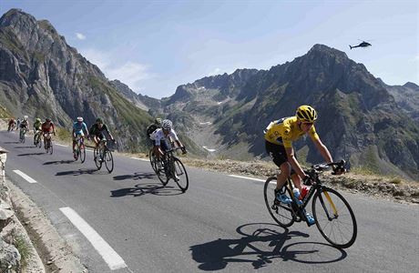 Chris Froome bhem 11. etapy Tour de France.