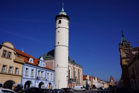 Domažlické náměstí s věží