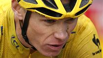 Brit Chris Froome ve lutm trikotu.