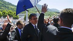 Vro Srebrenice: po premirovi Vuiovi ltaly kameny. Byl to pokus o vradu, zlob se Srbov
