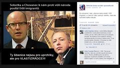 ibenice jsou pro vlastizrádce, tvrdí Dlnická strana na Facebooku.