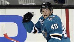 Hertl pispl k vhe Sharks. Polk se popral s Jakinem