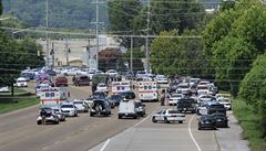 Velký policejní zásah v Chattanooga.